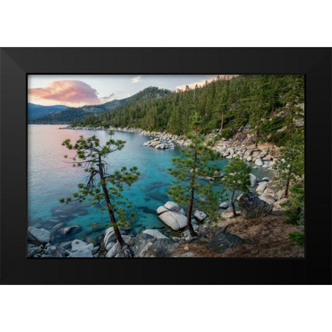 Lake Tahoe Black Modern Wood Framed Art Print by Hellmann, Stan