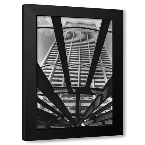Carlton Center Black Modern Wood Framed Art Print with Double Matting by Hellmann, Stan