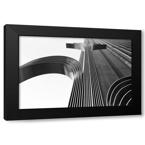 Steel Sculpture Black Modern Wood Framed Art Print with Double Matting by Hellmann, Stan