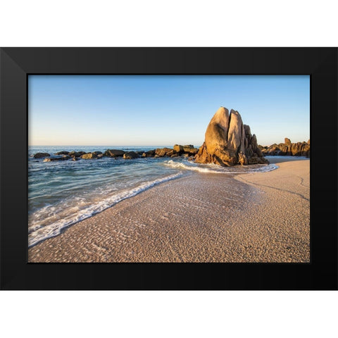 Whale Rock, Baja Black Modern Wood Framed Art Print by Hellmann, Stan