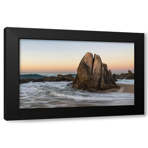 Crab Rock, Baja Black Modern Wood Framed Art Print by Hellmann, Stan
