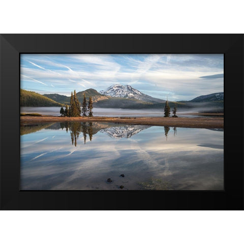 Sparks Lake I Black Modern Wood Framed Art Print by Hellmann, Stan
