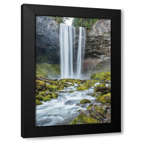 Tamanawas Falls II Black Modern Wood Framed Art Print by Hellmann, Stan