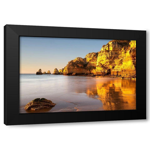 Lagos, Portugal Black Modern Wood Framed Art Print by Hellmann, Stan