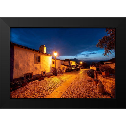 Mata de Paquena, Portugal Black Modern Wood Framed Art Print by Hellmann, Stan