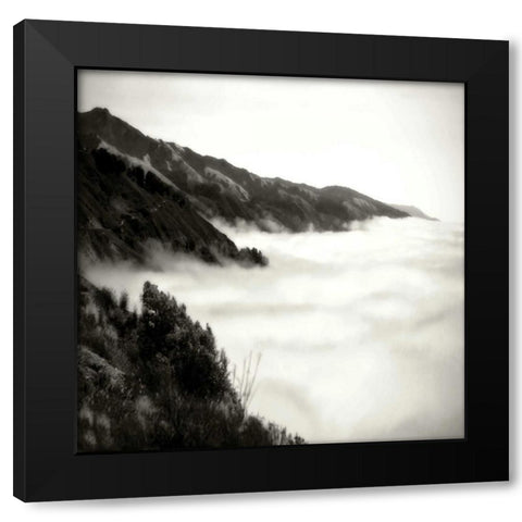 Pacific Fog Sq I Black Modern Wood Framed Art Print with Double Matting by Hausenflock, Alan