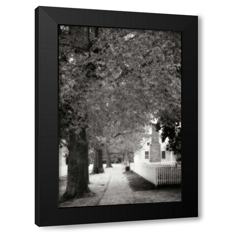 Small Town Autumn III Black Modern Wood Framed Art Print with Double Matting by Hausenflock, Alan