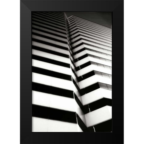 Geometric II Black Modern Wood Framed Art Print by Hausenflock, Alan