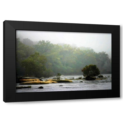 Early Morning River Black Modern Wood Framed Art Print by Hausenflock, Alan