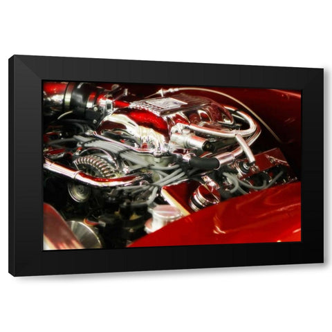 Candy Apple Power Black Modern Wood Framed Art Print with Double Matting by Hausenflock, Alan