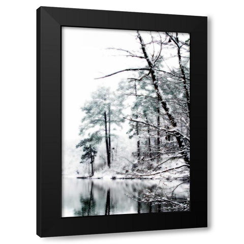 Shelly Lake in Winter I Black Modern Wood Framed Art Print with Double Matting by Hausenflock, Alan