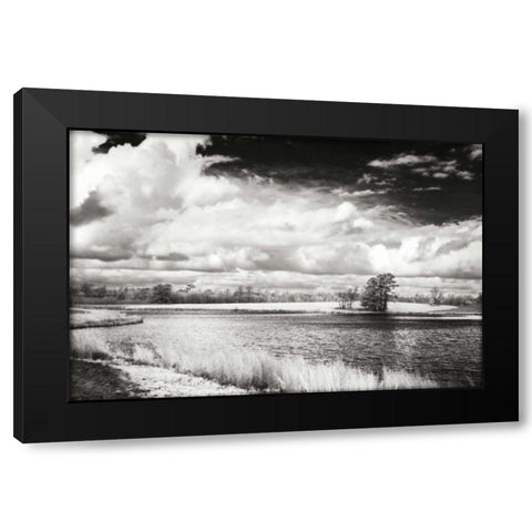 Shearon Lake I Black Modern Wood Framed Art Print with Double Matting by Hausenflock, Alan