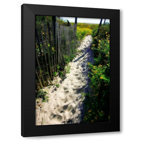 To the Beach I Black Modern Wood Framed Art Print by Hausenflock, Alan