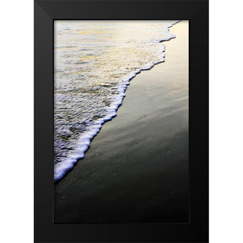 Caress the Sand I Black Modern Wood Framed Art Print by Hausenflock, Alan