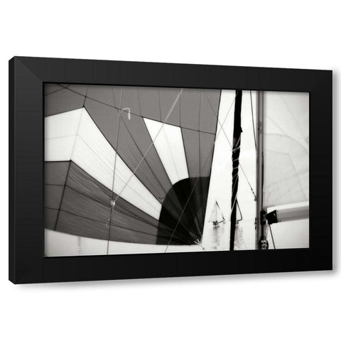 Downwind I Black Modern Wood Framed Art Print with Double Matting by Hausenflock, Alan