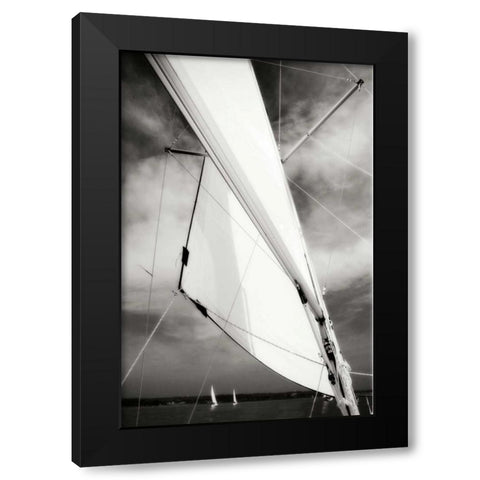 Close Hauled II Black Modern Wood Framed Art Print with Double Matting by Hausenflock, Alan