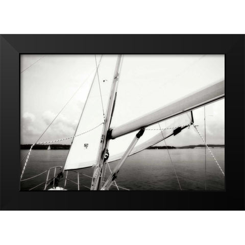 Close Hauled III Black Modern Wood Framed Art Print by Hausenflock, Alan