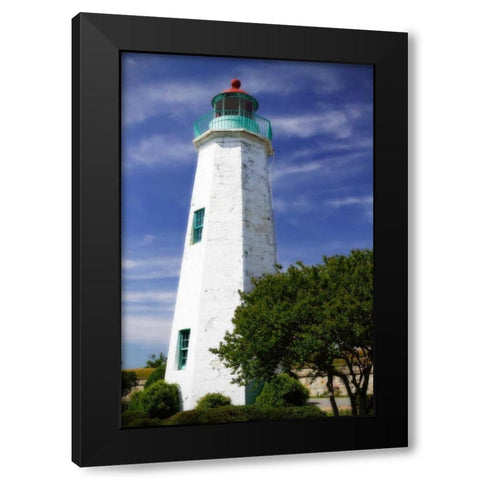 Old Point Comfort Light I Black Modern Wood Framed Art Print by Hausenflock, Alan