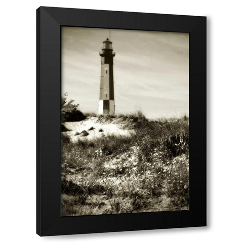 Cape Henry Light I Black Modern Wood Framed Art Print with Double Matting by Hausenflock, Alan