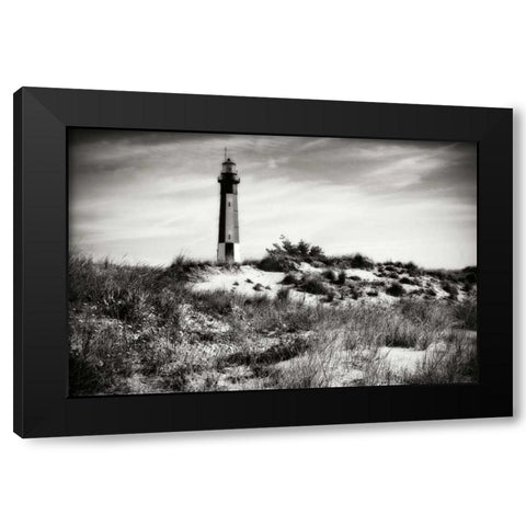Cape Henry Light V Black Modern Wood Framed Art Print by Hausenflock, Alan