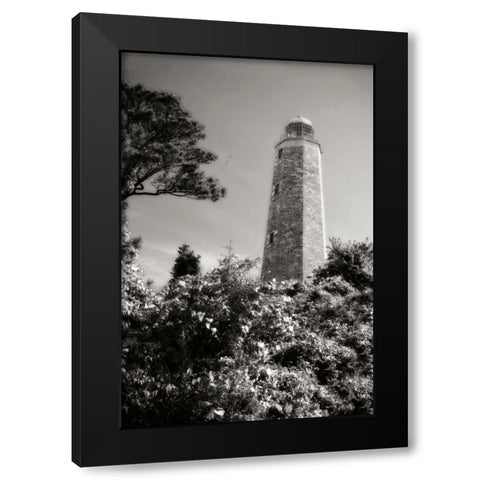 Old Cape Henry Light II Black Modern Wood Framed Art Print by Hausenflock, Alan