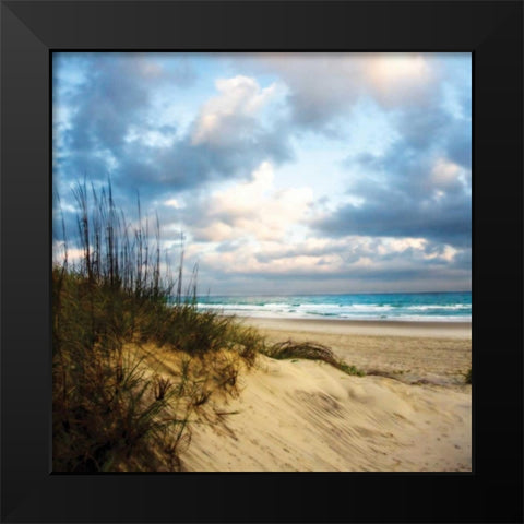 Cotton Candy Sunrise Sq I Black Modern Wood Framed Art Print by Hausenflock, Alan