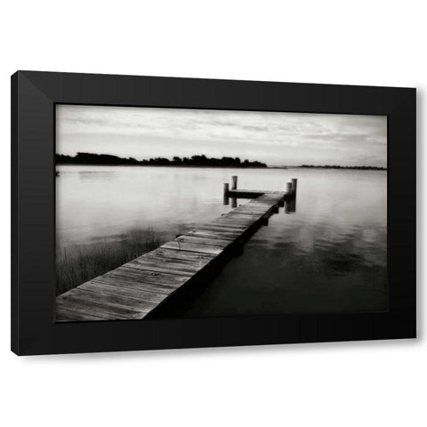 Lonely Dock IV Black Modern Wood Framed Art Print by Hausenflock, Alan