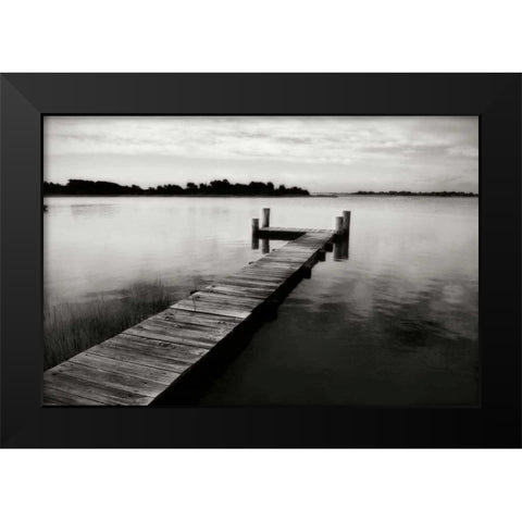 Lonely Dock IV Black Modern Wood Framed Art Print by Hausenflock, Alan