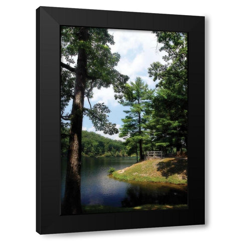Douthat Lake III Black Modern Wood Framed Art Print by Hausenflock, Alan