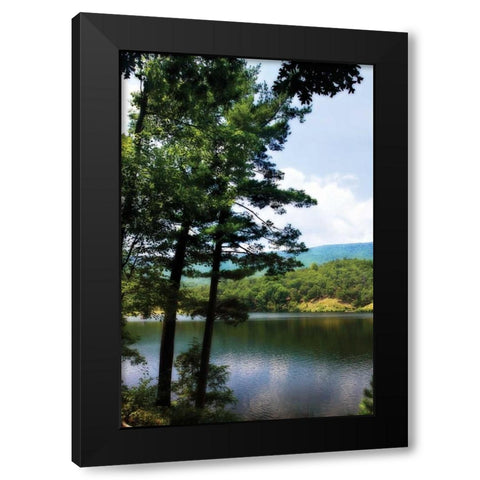 Douthat Lake IV Black Modern Wood Framed Art Print by Hausenflock, Alan