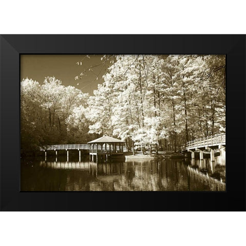 Westhampton Lake I Black Modern Wood Framed Art Print by Hausenflock, Alan