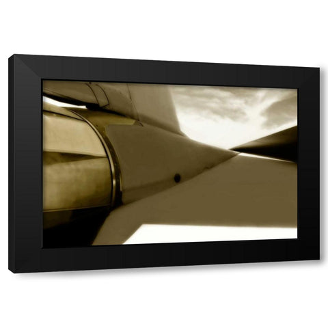 Tomcat III Black Modern Wood Framed Art Print with Double Matting by Hausenflock, Alan