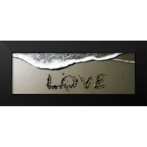 Love Black Modern Wood Framed Art Print by Hausenflock, Alan