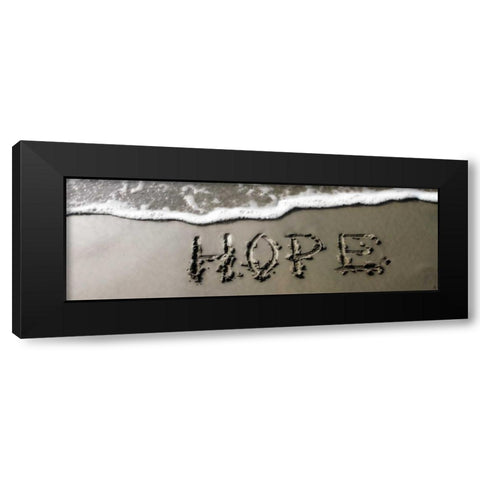 Hope Black Modern Wood Framed Art Print by Hausenflock, Alan