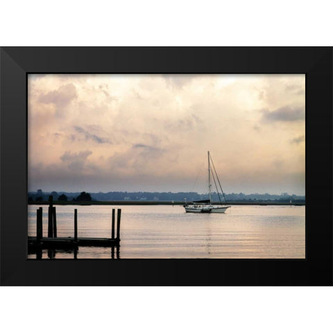 Morning on the Water I Black Modern Wood Framed Art Print by Hausenflock, Alan