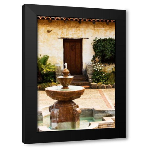 Mission Door II Black Modern Wood Framed Art Print with Double Matting by Hausenflock, Alan