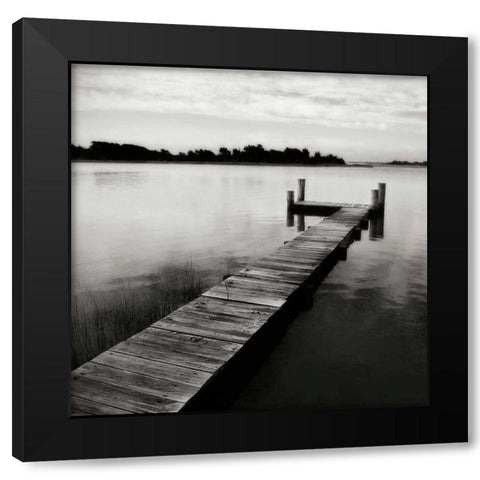 Lonely Dock VI Black Modern Wood Framed Art Print by Hausenflock, Alan