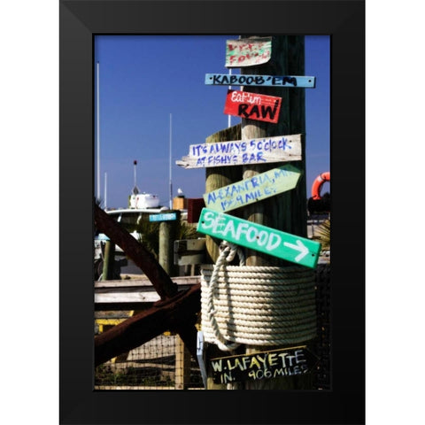 Which Way I Black Modern Wood Framed Art Print by Hausenflock, Alan