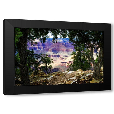 The Canyon II Black Modern Wood Framed Art Print with Double Matting by Hausenflock, Alan