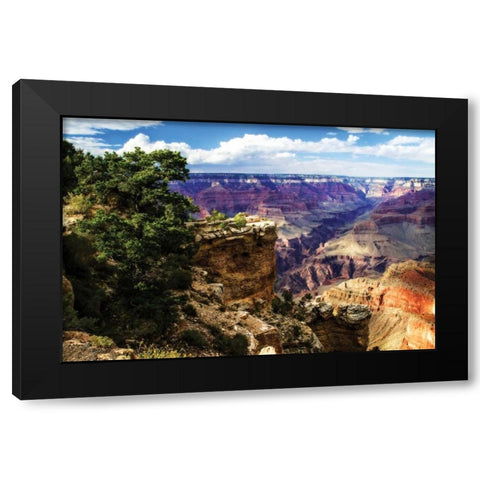 The Canyon III Black Modern Wood Framed Art Print with Double Matting by Hausenflock, Alan