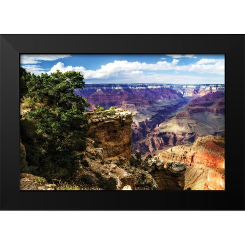 The Canyon III Black Modern Wood Framed Art Print by Hausenflock, Alan