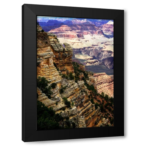 Canyon Cliffs II Black Modern Wood Framed Art Print by Hausenflock, Alan