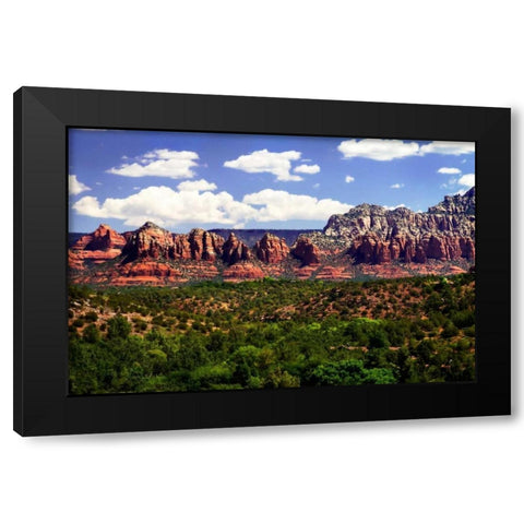 Red Rock Canyon I Black Modern Wood Framed Art Print with Double Matting by Hausenflock, Alan