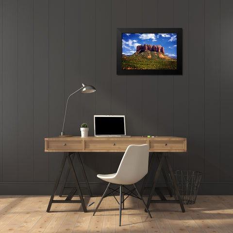Silent Monolith I Black Modern Wood Framed Art Print by Hausenflock, Alan