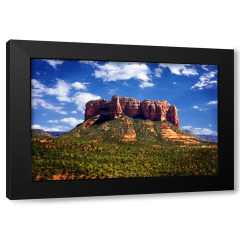 Silent Monolith I Black Modern Wood Framed Art Print by Hausenflock, Alan