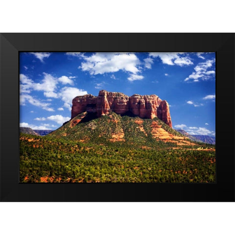 Silent Monolith I Black Modern Wood Framed Art Print by Hausenflock, Alan