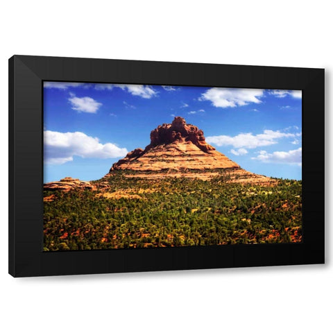Silent Monolith II Black Modern Wood Framed Art Print by Hausenflock, Alan