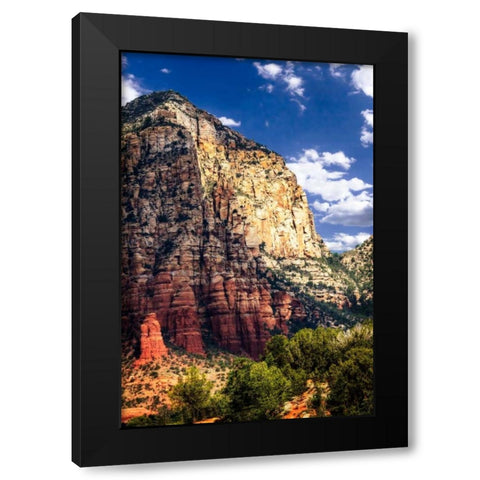 Desert Towers I Black Modern Wood Framed Art Print with Double Matting by Hausenflock, Alan