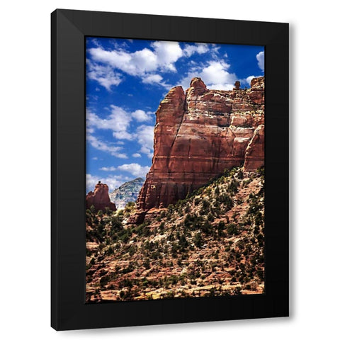 Desert Towers II Black Modern Wood Framed Art Print with Double Matting by Hausenflock, Alan