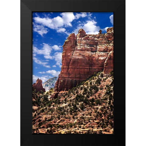 Desert Towers II Black Modern Wood Framed Art Print by Hausenflock, Alan